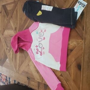 2 pcs Kids Headquarters hoodie and  Cat & Jack leggings